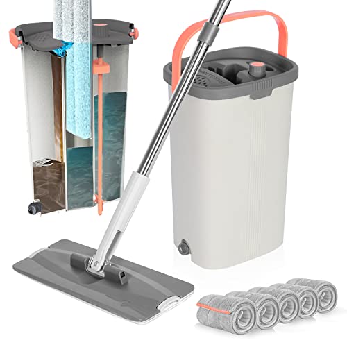 Mop and Bucket with Wringer Set