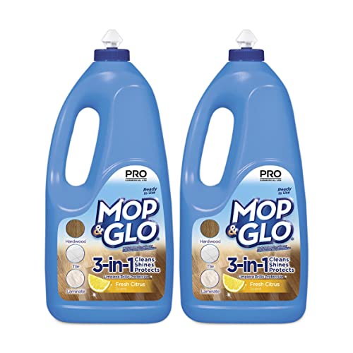 Mop & Glo Citrus Multi-Surface Floor Cleaner - 64 oz (Pack of 2)