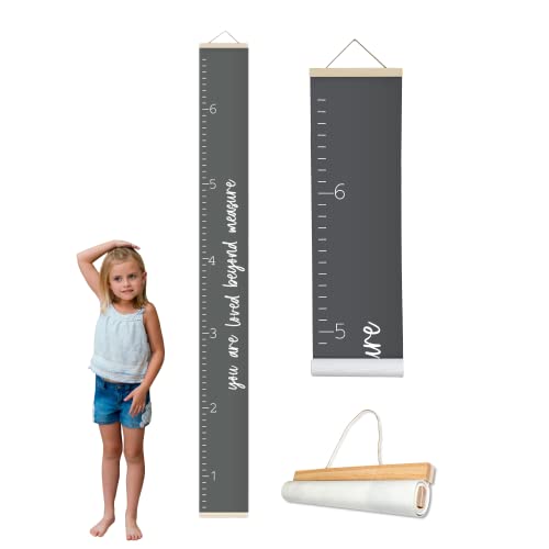 Loved Beyond Measure Growth Chart for Kids- Wall Deco- Dark Gray