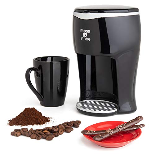Moss & Stone Mini Coffee Maker with Mug - 1 Drip & 4oz Mug
