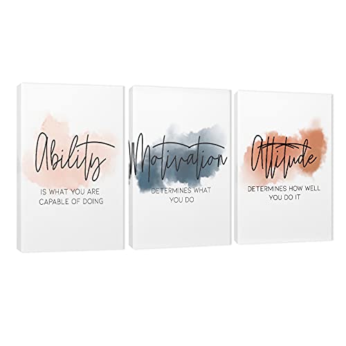 Motivational Canvas Wall Art - Inspiring Quotes for Home and Office Decor