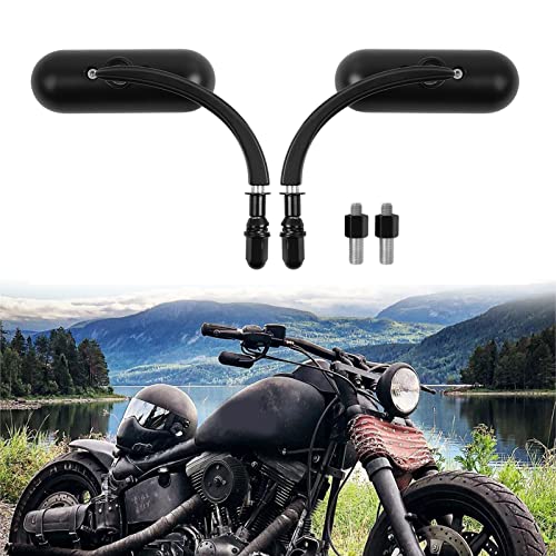 Motorcycle Mini Oval Rearview Mirrors