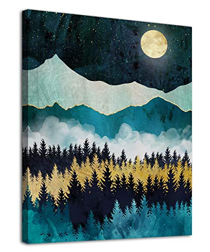 Mountain Forest Canvas Art - Nordic Landscape