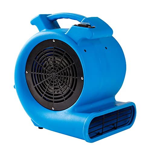 Mounto 2-Speed 1/2HP 2200CFM Air Mover Floor Carpet Dryers (Blue)