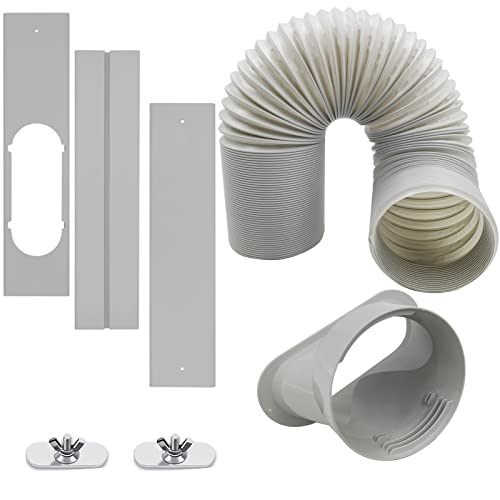 Portable A/C Window Vent Kit w/ 5.1” Exhaust Hose & Seal - Universal Fit