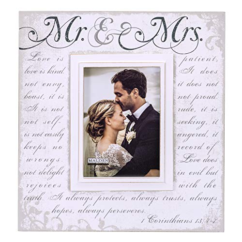 Mr & Mrs Wood Picture Frame