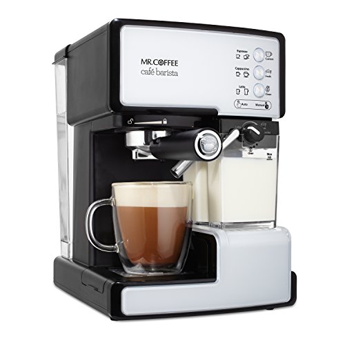 Mr. Coffee BVMC-ECMP1102 Cafe Barista Espresso Maker Machine, White