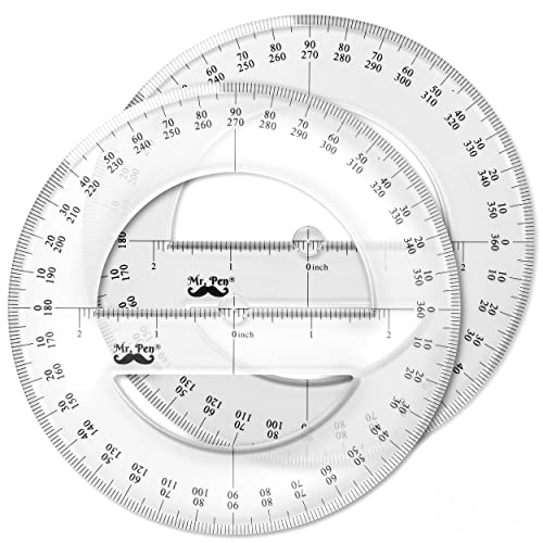 Mr. Pen Protractor Set, Drafting Tools for Math Geometry