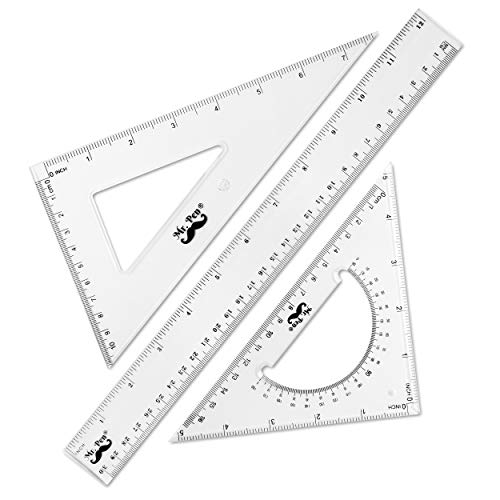 Mr. Pen Triangle Ruler and Square Set