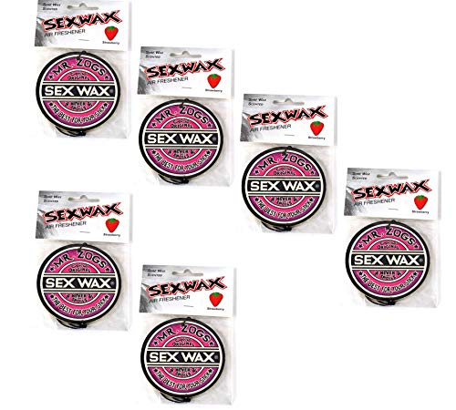 Sex Wax Coconut, Strawberry and Pineapple Air Freshener 6 Pack