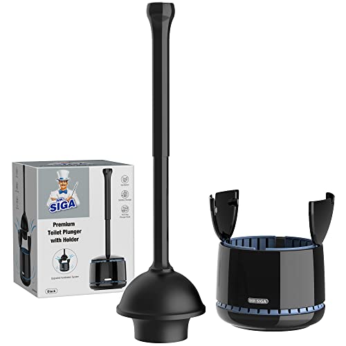 MR.SIGA Toilet Plunger and Holder Combo
