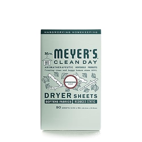 Mrs. Meyer's Birchwood Dryer Sheets, 80 Count
