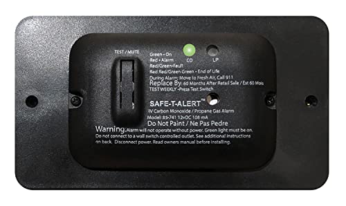 MTI INDUSTRY Safe-T-Alert 85 Series Gas Alarm - 12V - Black