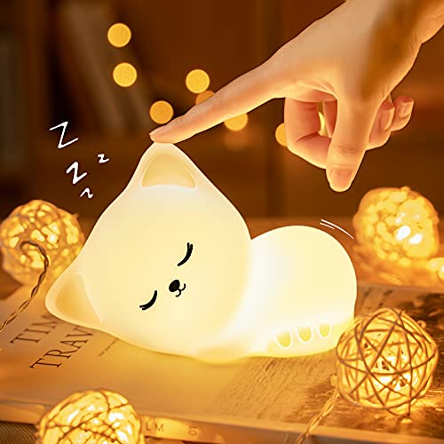 Mubarek Night Light for Kids Lamp Cat Lamp