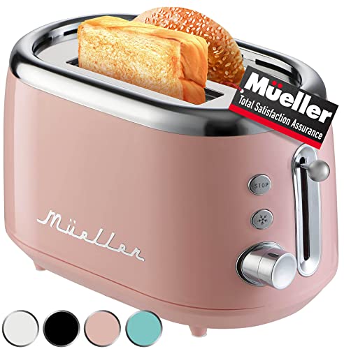 Nostalgia My Mini Single Slice Toaster Pink