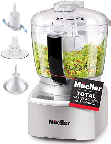 Mueller Mini Food Processor, Electric Food Chopper, 1.5-cup Meat