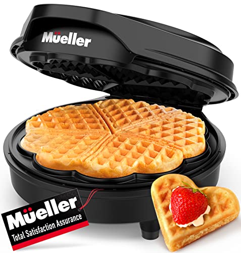 Mueller WaffleWiz Waffle Iron: Non-Stick, Compact, Easy to Clean