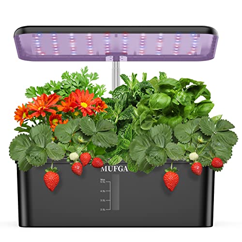 MUFGA 12 Pods Herb Garden Hydroponics Growing System