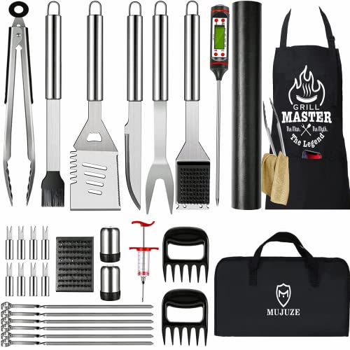 Grill Set - Kaluns BBQ 21 Piece Utensil Grill Set Heavy Duty Stainless Steel Tools, Professional Grilling Accessories