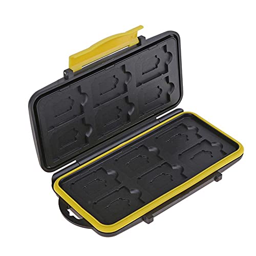 Multi-Grid Waterproof SD Card Storage Case with Large Capacity