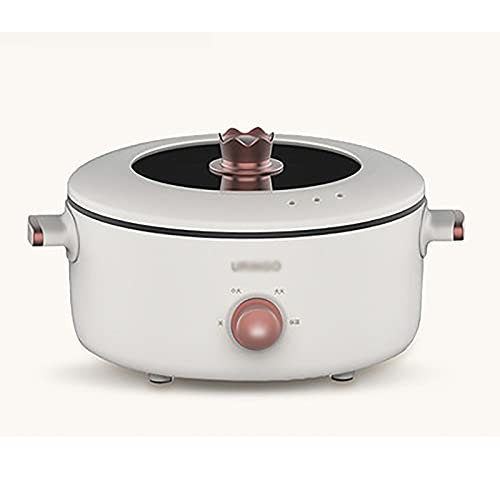 Uringo 3L Multifunctional Electric Hot Pot Non-Stick Inner Pot Electric Cooking Pot Cooking Pot Frying Pan Household, Size: with Top Steamer