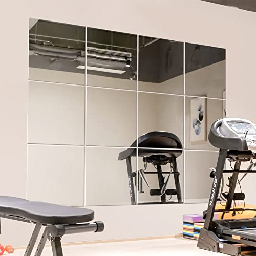 Murrey Home Gym Mirrors - Frameless Mirror Tiles for Wall Decor