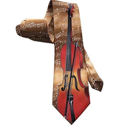 Musician Ties Musical Instruments Necktie for Parties and Events