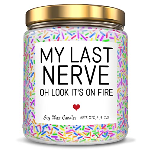 My Last Nerve Candle Gifts for Women