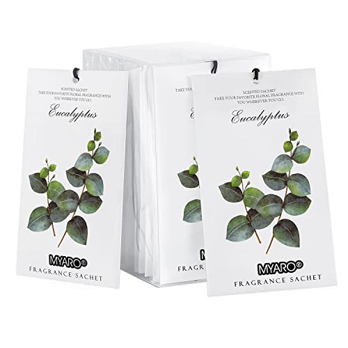 MYARO Eucalyptus Scented Sachets for Drawer and Closet