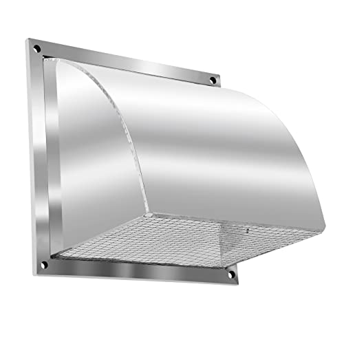 Stainless Steel Outdoor Wall Vent Cover for 8" Duct
