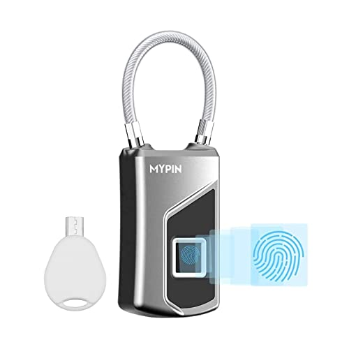 Keyless Waterproof Fingerprint Padlock for Gym, Door, Office