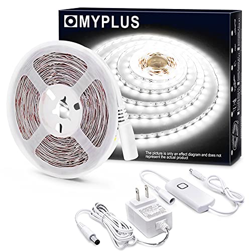 MYPLUS LED Strip Lights - Bright White Tape Lights