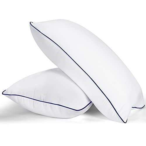 Medium Firm Queen Size Bed Pillows for Sleeping – Set of 2