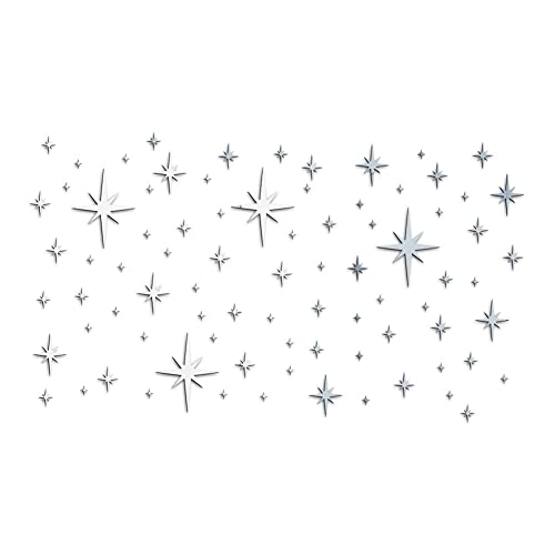 Naiveferry Acrylic Mirror Star Wall Stickers