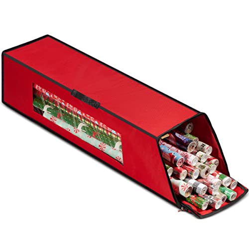Nakior Christmas Wrapping Paper Storage: Under Bed Organizer