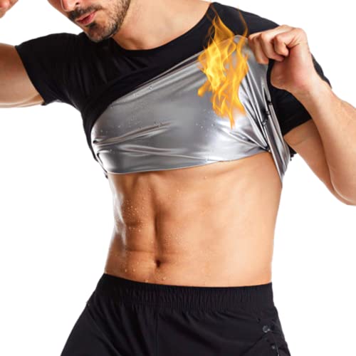 NANOHERTZ Men's Sauna Sweat Vest for Weight Loss and Fitness