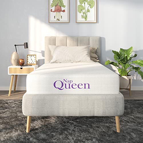 10" Twin Size Bamboo Charcoal Memory Foam Mattress by NapQueen