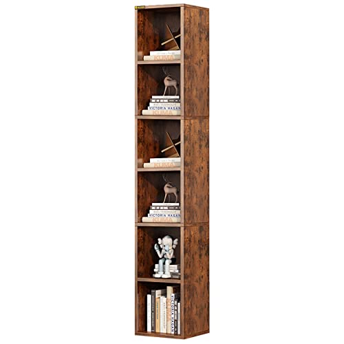 Narrow Bookshelf Storage Organizer
