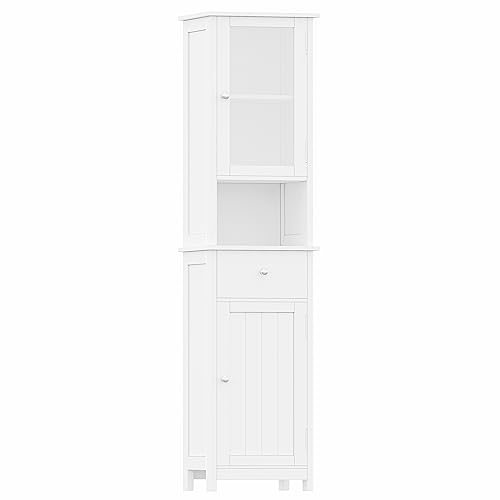 Narrow Freestanding Storage Cabinet With Adjustable Shelf 219S5TI1BaL 