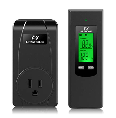Wireless Thermostat Outlet with Built-in Temp Sensor