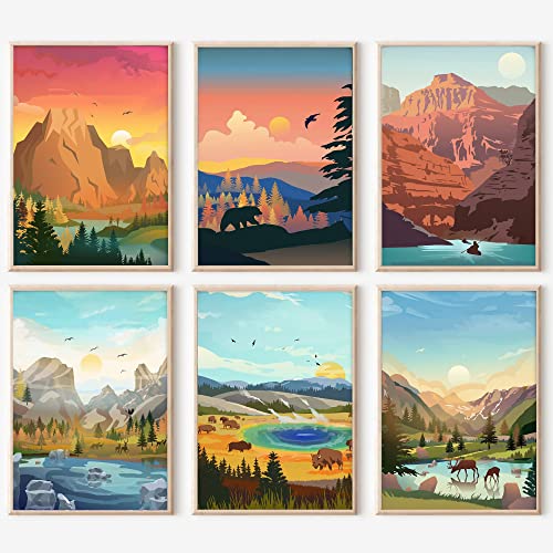 National Park Painting by Number Kits on Canvas