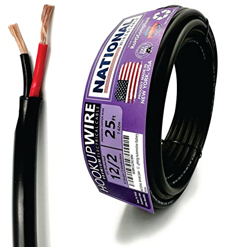 NATIONAL Wire & Cable - 12 Gauge 2 Conductors Premium Electrical Wire