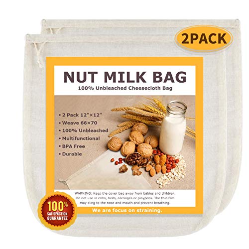 Natural Cheesecloth Nut Milk Bags