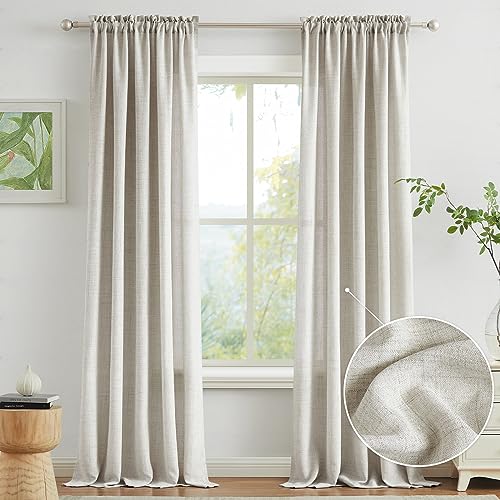 Natural Linen Curtains 51vexRrmygL 