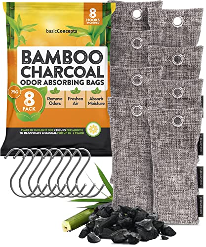 Nature Fresh Bamboo Charcoal Air Purifying Bags (8 Pack)