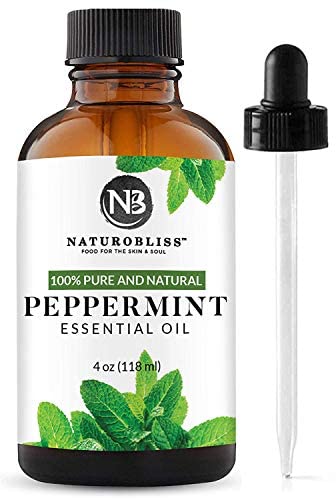 NaturoBliss 100% Pure Peppermint Essential Oil for Aromatherapy, 4 fl. oz