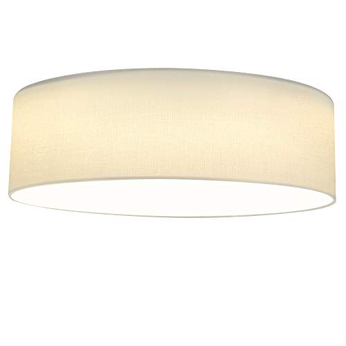 Navaris 15.75" LED Drum Ceiling Light - White