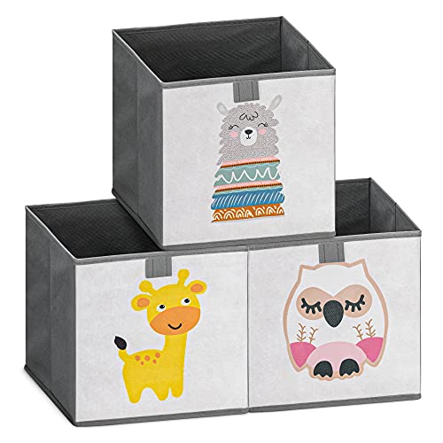 Navaris Kids Storage Cubes - Adorable Animal Design for Organizing