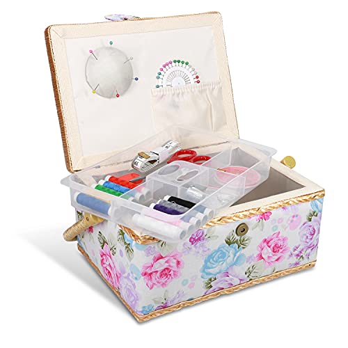 Navaris Sewing Box with Accessories