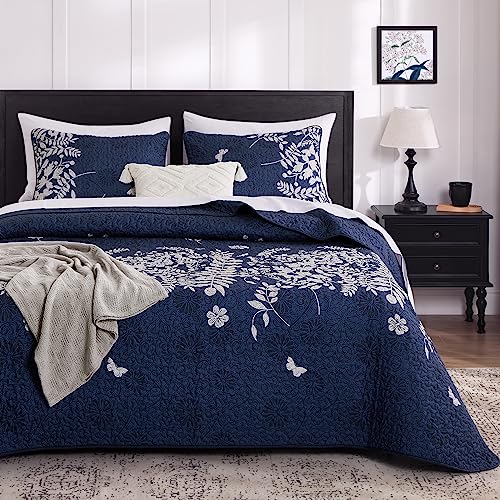 Navy Blue Quilt Set